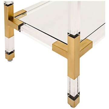 SAFAVIEH Couture Collection Arverne Bronze Acrylic Console