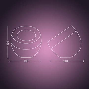 Philips Hue Iris Smart Table Lamp for Vibrant Ambiance