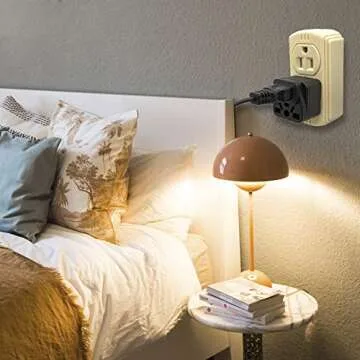 US Travel Plug Adapter EU/UK/AU/in/CN/JP/Asia/Italy/Brazil to USA (Type B), 3 Prong Grounded USA Wall Plug, International Mini Travel Adapter and Converter, Wall Outlet Power Charger Converter Black