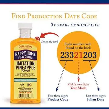 Happy Home Imitation Pineapple Flavoring 7 oz Certified Kosher