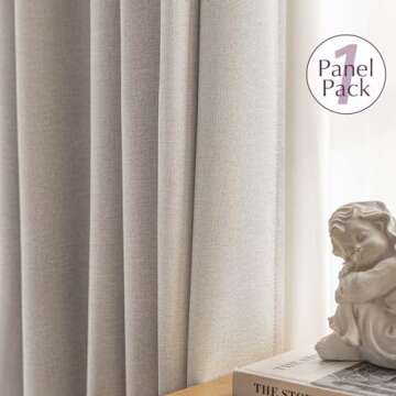 Jinchan Blackout Curtain for Modern Home Decor