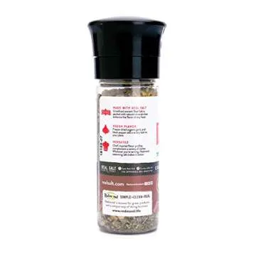 Redmond Real Sea Salt Grinder with Garlic and Pepper