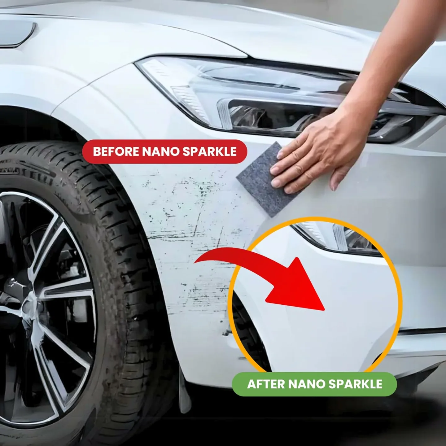 Breathe Green Nano Sparkle Cloth - Scratch Remover