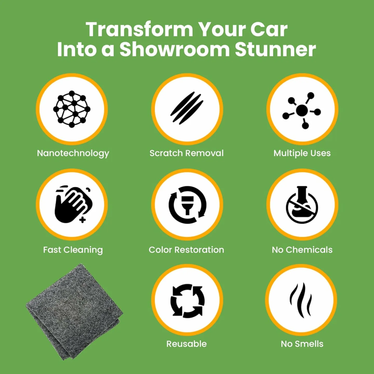 Breathe Green Nano Sparkle Cloth - Scratch Remover