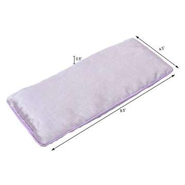 DreamTime Eye Pillow with Lavender Aromatherapy, Natural Herbal Eye Mask, Purple Pillow Sleep Mask, Weighted Meditation Pillow, Comfort and Soothe, Pack of 1