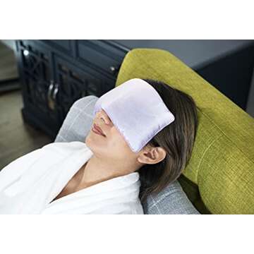 DreamTime Eye Pillow with Lavender Aromatherapy, Natural Herbal Eye Mask, Purple Pillow Sleep Mask, Weighted Meditation Pillow, Comfort and Soothe, Pack of 1