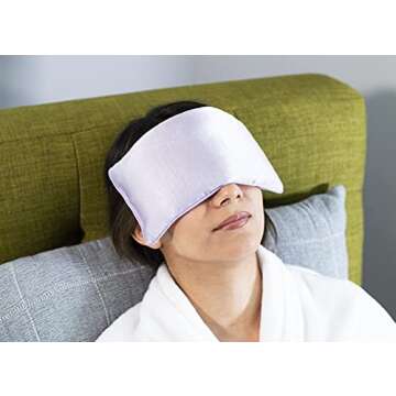 DreamTime Eye Pillow with Lavender Aromatherapy, Natural Herbal Eye Mask, Purple Pillow Sleep Mask, Weighted Meditation Pillow, Comfort and Soothe, Pack of 1