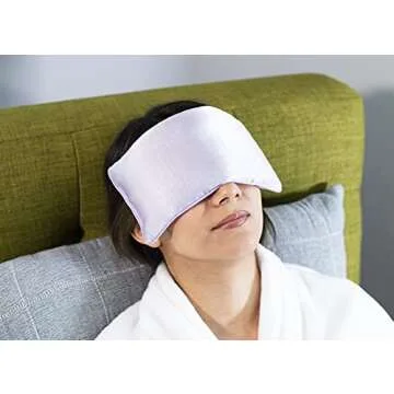 DreamTime Eye Pillow with Lavender Aromatherapy, Natural Herbal Eye Mask, Purple Pillow Sleep Mask, Weighted Meditation Pillow, Comfort and Soothe, Pack of 1