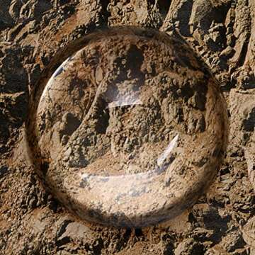 Sumnacon Crystal Magnifying Glass Dome - 4" Magnifier