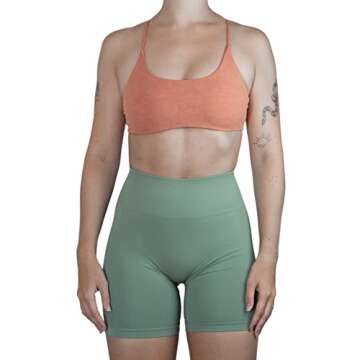 AUROLA Workout Sports Bras Women Athletic Removable Padded Backless Strappy Criss Cross Light Support Gym Fitness Yoga Crop Bra