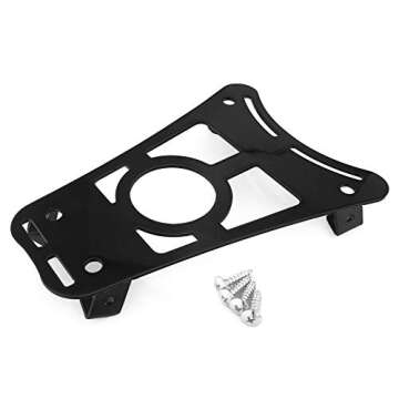 Heinmo Motorcycle Aluminum Front Foot Pedal Luggage Holder Rack Bracket for GTS 250 300 GTS250 GTS300 2017-2021 (Black)