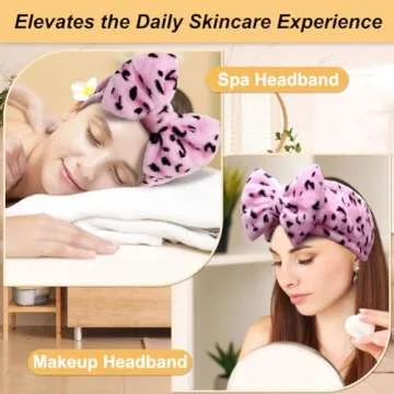 Shintop Plush Bowknot Hair Band for Makeup and Shower