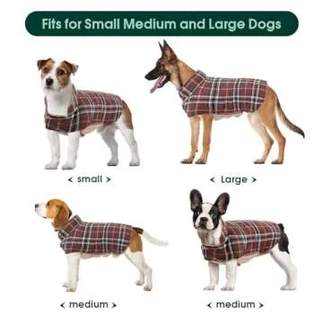 Kuoser Dog Coats Waterproof Reversible Winter Wear