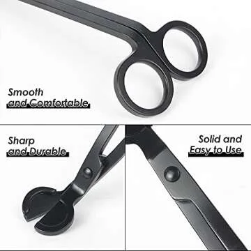 Saiveina Candle Wick Trimmer Wick Clipper Wick Cutter Wick Scissor