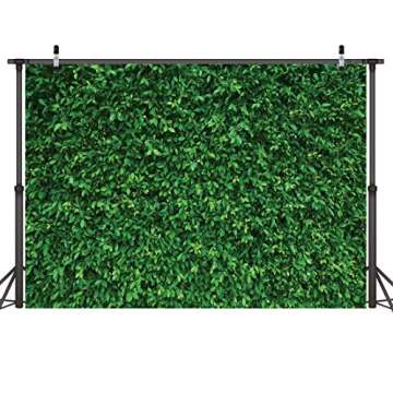LYWYGG 7x5FT Green Leaves Photography Backdrops Nature Backdrop Birthday Background for Birthday Par...