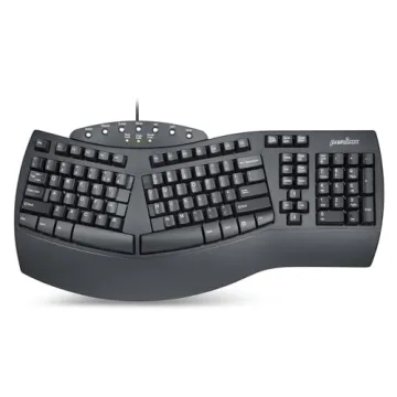 Perixx Periboard-512 Ergonomic Split Keyboard - Natural Ergonomic Design - Black - Bulky Size 19.09"...