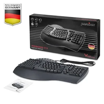 Perixx PERIBOARD-512W Ergonomic Split Keyboard for Comfort