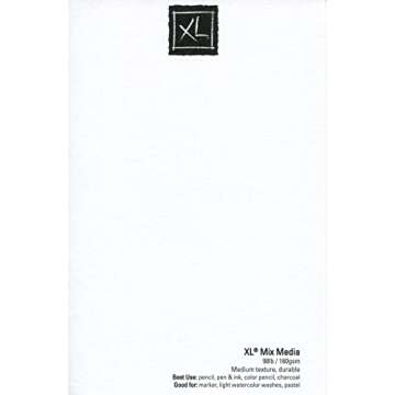 Canson XL Series Mixed Media Pad, Side Wire, 11x14 inches, 60 Sheets – Heavyweight Art Paper for Watercolor, Gouache, Marker, Painting, Drawing, Sketching