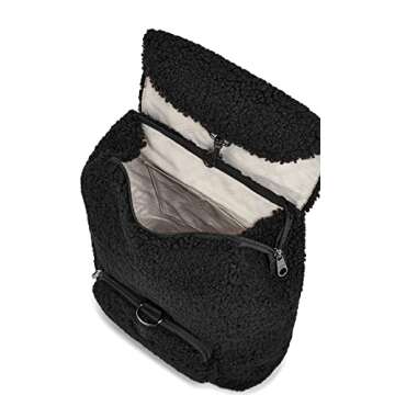UGG Women's Inara Backpack Sherpa Backpack, Black, One Size