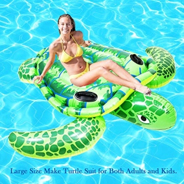 Giant Turtle Pool Float for Family Fun in the Sun