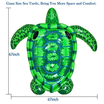Giant Turtle Pool Float for Family Fun in the Sun