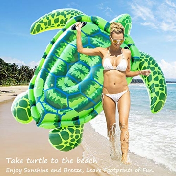 Giant Turtle Pool Float for Family Fun in the Sun