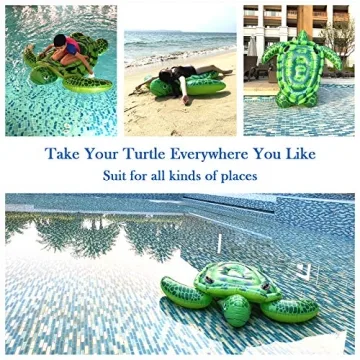 Giant Turtle Pool Float for Family Fun in the Sun