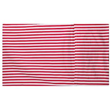 rockcloud Pillow Case Set 400 Thread Count 100% Cotton Standard Size 2pc, Red Stripe