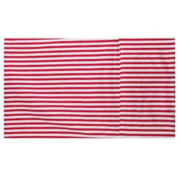 rockcloud Pillow Case Set 400 Thread Count 100% Cotton Standard Size 2pc, Red Stripe