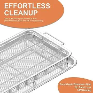 Extra Large Air Fryer Basket and Tray Set for Ovens