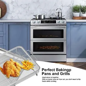 Extra Large Air Fryer Basket and Tray Set for Ovens