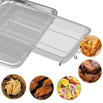 Extra Large Air Fryer Basket and Tray Set for Ovens