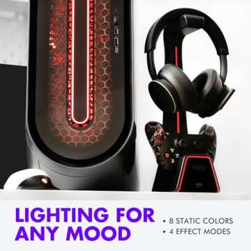 Tilted Nation 3 in 1 Gaming Headset and Controller Stand