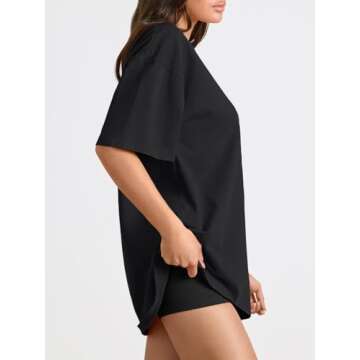 Trendy Queen Women's Oversized Summer T-Shirts Comfortable Wear