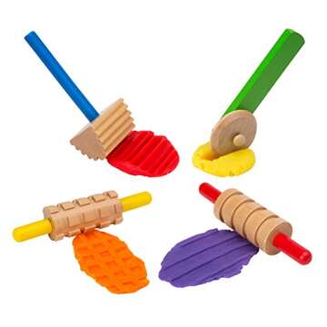 Alex Art Wooden Dough Tools Set Kids Art and Craft Activity