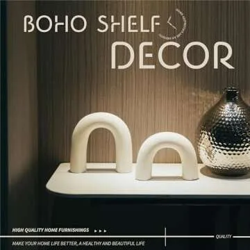 Defined Deco Ceramics Arch Decorative Objects,Neutral Home Decor for Shelves,Shelf Decor Aesthetic, Modern Bookshelf Decor,Home Decorations for Living Room Decor,Boho Home Decor or Coffee Table Decor.