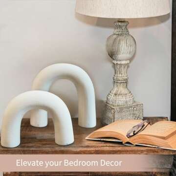 Defined Deco Ceramics Arch Decorative Objects,Neutral Home Decor for Shelves,Shelf Decor Aesthetic, Modern Bookshelf Decor,Home Decorations for Living Room Decor,Boho Home Decor or Coffee Table Decor.