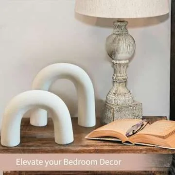 Defined Deco Ceramics Arch Decorative Objects,Neutral Home Decor for Shelves,Shelf Decor Aesthetic, Modern Bookshelf Decor,Home Decorations for Living Room Decor,Boho Home Decor or Coffee Table Decor.
