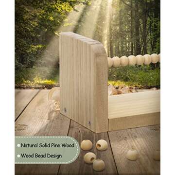 Mazjoaru Nursery Book Shelves for Wall Set of 3, Natural Wood Bookshelves Wall Decor, Small Floating Shelf Organizer for Kids Room, Bedroom, Kitchen Spice Rack