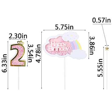 Sodasos Glitter Hello 40 Cake Topper for Celebrations