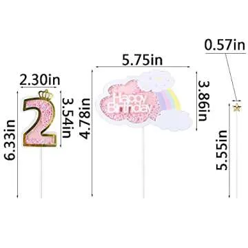 Sodasos Glitter Hello 40 Cake Topper for Celebrations