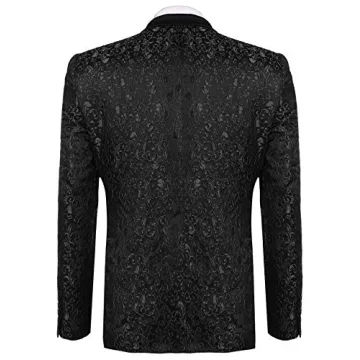 Stylish COOFANDY Men's Floral Suit for Parties