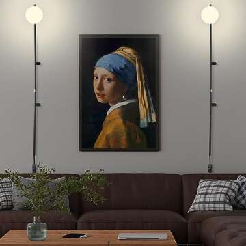 HOMLUCE Modern Plug in Wall Sconce Globe Shade Indoor Wall Light, LED Wall Mounted Lamp with Plug in...