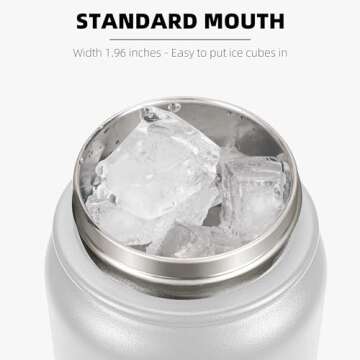 Fanhaw 20 Oz Insulated Stainless Steel Water Bottle