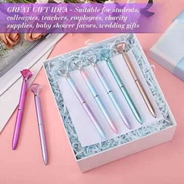 100 Pack Cute Crystal Diamond Pens for Stylish Writing