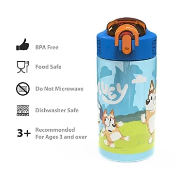 Bluey Kids Durable Water Bottles | Leak-Proof & Fun