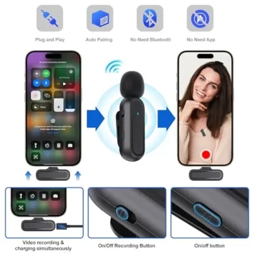 Wireless Lavalier Mic for YouTube and TikTok
