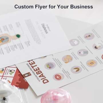 Custom Flyers for Small Business, 30-200 pcs, 8 Szies, Upload Your Design or Image (4 * 6 inches)