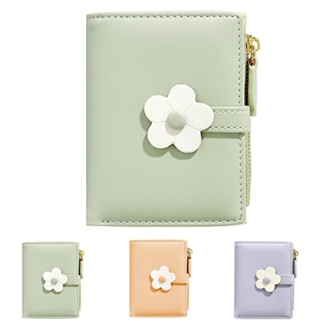 MEISEE Tri-fold Wallet for Women & Girls - Elegant, Youthful & Cute Floral Print