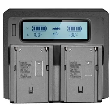 Compact Neewer Dual-Channel Battery Charger for Sony Devices